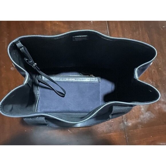 Balenciaga Canvas Navy Cabas Tote Bag - Picture 6 of 11